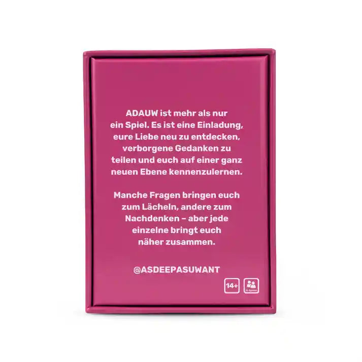 ADAUW- Deeptalk für Paare